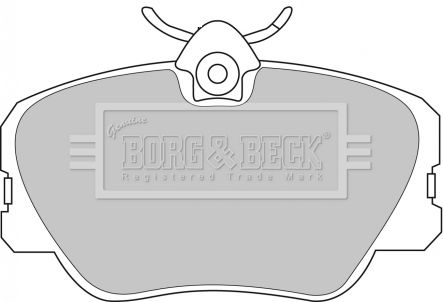 BORG & BECK Комплект тормозных колодок, дисковый тормоз BBP1068
